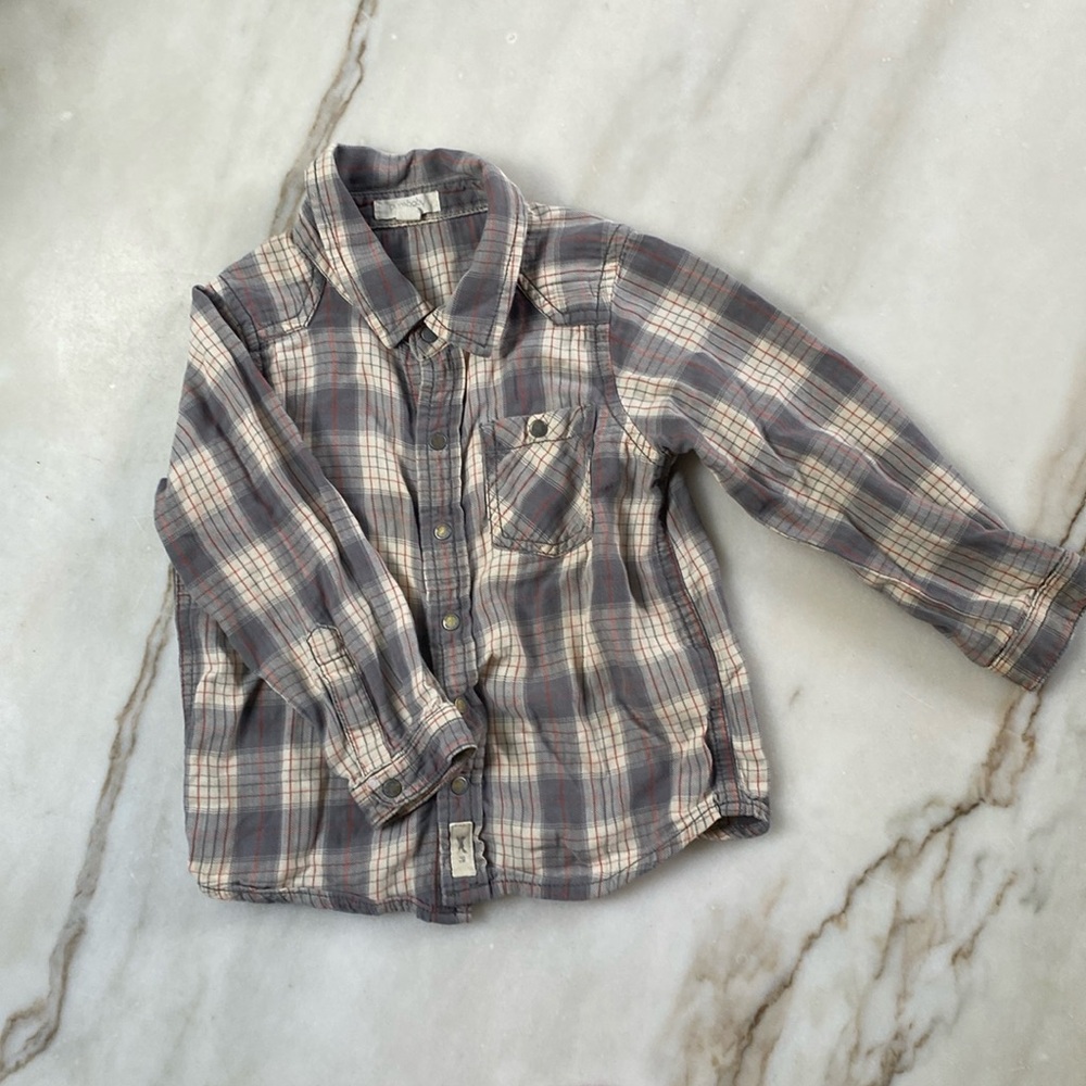 Organic Cotton Flannel Button down